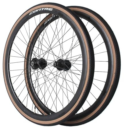 700C Gravel Road Bike Hjulset 32H Nav Aluminiumlegering 30MM Dubbelväggig Fälg Skivbroms Snabbkopplingshjul For 7-10 Kassettväxlar(With tyres)