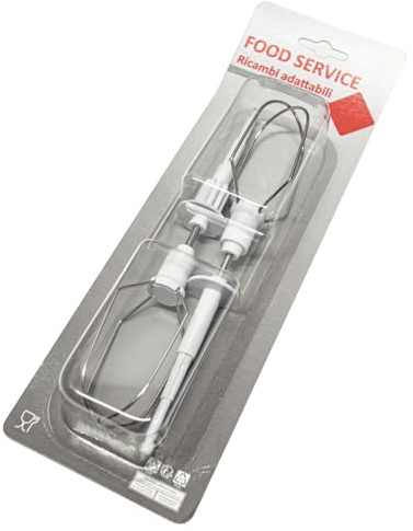 Paire de fouets en acier pour batteur Major Combinee 997-998 - 557-394 compatible avec Moulinex
