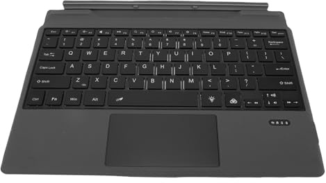 CCYLEZ Teclado de Repuesto con Panel Táctil para Reposamanos, Teclas Retroiluminadas, Diseño Resistente a Derrames, Panel Táctil Sensible con Bisagra Magnética, con Conectividad