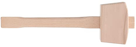 VBESTLIFE Mazo de Madera de Haya, Martillo para Trabajar la Madera con Cabeza de Haya de Alta Dureza, Cómodo, Diseño Liviano, 100 Mm