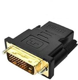 adaptare 20103 Adaptateur 24 + 1-pin DVI-D mâle vers HDMI femelle plaqué or noir