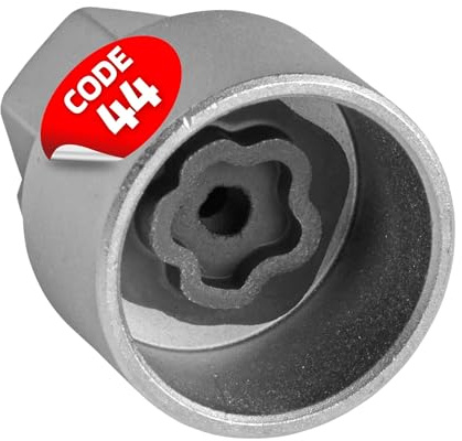 SW-Stahl 02384L-4 Felgenschloss Adapter 44 für BMW Radschloss, 1/2 Zoll | BMW Felgensicherung Schlüssel Profil 44 aus Werkzeugstahl, passend für Drehmomentschlüssel und Schlagschrauber Antrieb