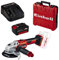 Einhell Akku-Winkelschleifer AXXIO Power X-Change (18 V, ohne Ladegerät und ohne Trennscheibe) + Starter Kit Akku und Ladegerät Power X-Change (4,0 Ah Akku und Schnellladegerät) + Koffer E-Box S35