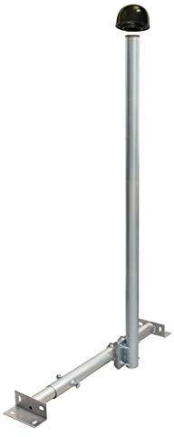 Premium X Basic X120-48 SAT TV Teleskop Dachsparrenhalter 120cm Mast Stahl Dach-Sparren-Halterung für Satelliten-Antenne Satellitenschüssel Mastkappe bis 18 Koax-Kabel