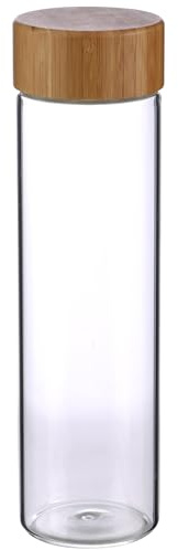 BERGNER Walking Anywhere | Bottiglia Acqua di 600 ml con Tappo a Vite | Fabbricata in Vetro Borosilicato | Beccuccio Antiraccolta | Leggera e Resistente | Libera da BPA