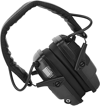 Hearing and Noise Reduction Earmuffs, Electronic Shooting Ear Defenders,Protection Foldable Shooters Hearing Earmuff Fits Adults and Kids(14 * 13 * 11cm-black)