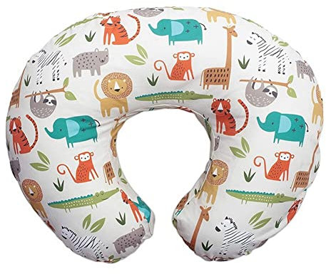 Uposao Funda de almohada de lactancia para bebé, recién nacido, en forma de U, funda de cojín elástica reemplazable para bebés recién nacidos que alimentan a bebés y niñas, 55 x 40 cm