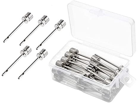 30 stücke Ersatz Teile Pin Mit Lagerung Box Luft Inflation Handball Fußball Basketball Sport Adapter Ball Pumpe Nadel Tragbare