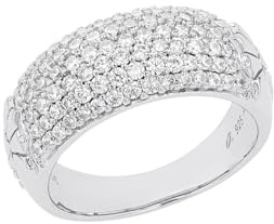 Joop! Damen-Damenring 925er Silber Zirkonia 58 Silber 32025320