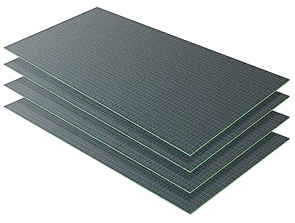 Pannello di Costruzione da Piastrellare in Estruso Polistrirene Rigido XPS Isolamento della Casa e del Bagno 1250x600X6 mm (4 pezzi/set)
