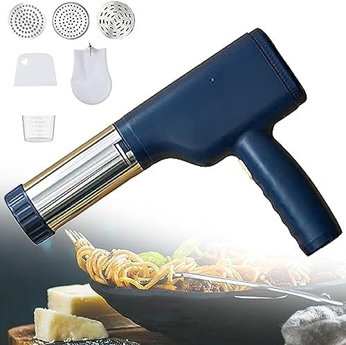 UE-MAOLU Automatique Machine De Nouilles, Machine De Nouilles Ménagères Petite Pistolet De Nouilles Portables électriques Machine à Nouilles pour Fraîches Noodles Spaghetti