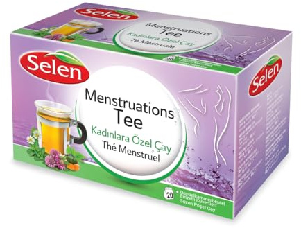 SELEN Thé menstruel Mélange de tisanes 20 sachets de thé emballés individuellement - 40g
