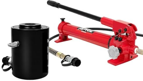 Bomba Manual Hidráulica De Alta Presión 700 Kg/cm² 900 Cc, Gato De Elevación Hidráulico De Cilindro De Orificio Hueco Hidráulico De 30 Toneladas Y 50 Mm