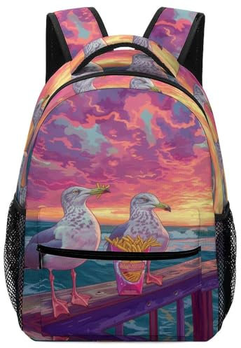 VesFy MöWe Rucksack Tier Grundschule Schultaschen BüChertaschen Buchtasche RucksäCke FüR Grundschule Mittelschule Gymnasium One Size