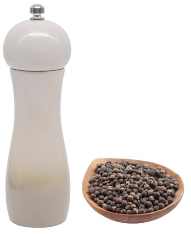 Moulin a Poivre et Sel, Moulin Sel Poivre Bois, Réglables Avec Broyeur à épices en Céramique Manuel Moulins à Épices Pour Sel de Mer, Piment, Poivre (15 cm)