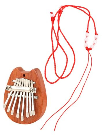 Garneck Mini Kalimba Daumenklavier Aus Holz Tragbares Fingerklavier Für Anfänger Kleines Musikinstrument Für Junge Mädchen Metall-tasten Kompakt Und Langlebig