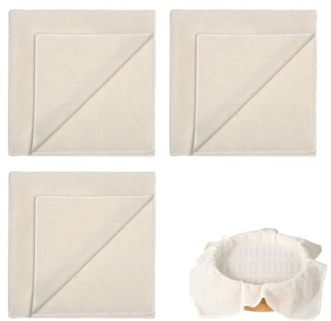 WUSJCOF 3 Piezas Filtrante Reutilizable y Lavable, Colador de Ultrafina, Cheese Cloth, Malla Cocción, Filtros de Muselina, Alimentos para Jugo, Mozzarella, Queso Vegano, Té, Especias (50 x 50 cm)