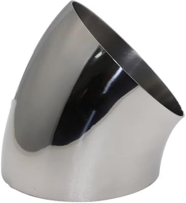 Auto Schalldämpfer Universeller 45-Grad-Edelstahl-Winkel Sanitär-Schweißrohrverschraubung Auto- Und Motorrad-Auspuff Geschweißt(45MM-1.5MM)