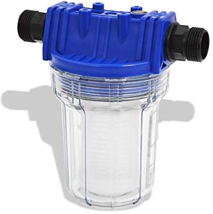 Filtre pré-filtre pour pompe à eau domestique, pompe centrifuge, pompe à jet, pompe de puits, pompes submersibles pour machines à laver, appareils de commutation, pompes centrifuges (pré-filtre 1L)