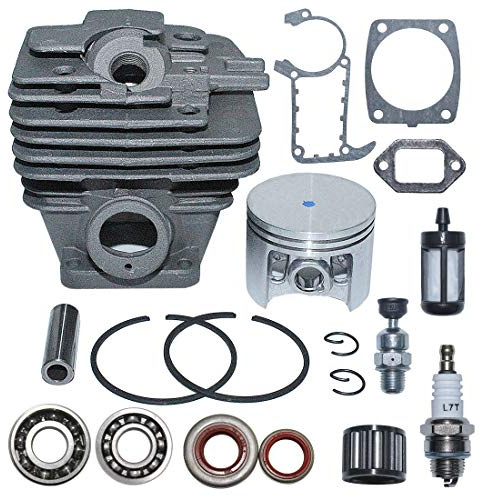 AUMEL Big Bore 49mm Cilindro Nikasil Pistone Cuscinetti Albero Motore Paraolio Kit guarnizioni di decompressione per Stihl MS361 Motosega Sostituire 1135 020 1202