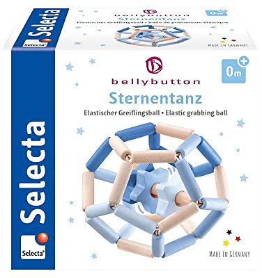 Selecta 64022 Sternentanz blau, bellybutton, Greiflingsball, 11,5 cm
