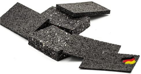 144 almohadillas para terraza [8 mm] 60 x 90 mm en diferentes grosores de granulado de goma se puede utilizar como base de piscina protección para obras alfombrillas de goma como base (base de goma)