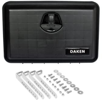 Boîte à Outils 27L – 500x350x300 mm – Coffre étanche avec Serrure et 2 clés – avec Supports de Fixation – pour remorque, Camion, Utilitaire – Homologuée VCA