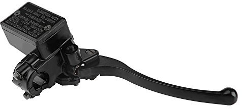 Akozon maneta Freno Moto Cilindro Maestro del Freno Derecho 7/8 Pulgada 22 mm Cilindro Maestro de la Palanca del Embrague del Freno Delantero Derecho de la Motocicleta para YFZ450 YFM(Negro)