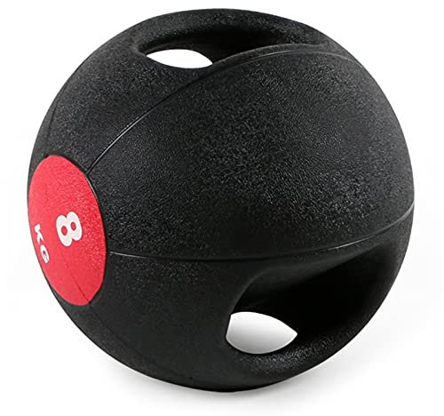 Balle de Médecine Balls Ballon De Médecine en Caoutchouc Double Poignée, Fitness De Fitness De Base De La Gym De La Maison, 3 Kg / 4 Kg / 5 Kg / 6 Kg / 7kg / 8kg / 9kg / 10kg (Size : 8kg/17.6lbs)