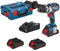 Bosch ROBERT PRO BOSC0299 - Taladro atornillador GSR 18V-110 C + 3 x 5.0Ah + cargador Gal 18V-40 + L-Boxx BOSCH-0615990L8F