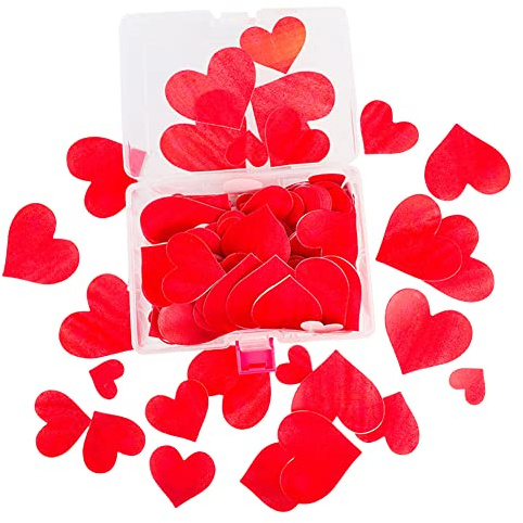 LICHENGTAI Essbare Herz Kuchen Dekoration, 270 Stück Party Kuchen Dekorationen Tortendeko Geburtstagstorte Dekoration Cupcake Topper Oblatenpapier für Kuchendekoration, Hochzeit, Babyparty