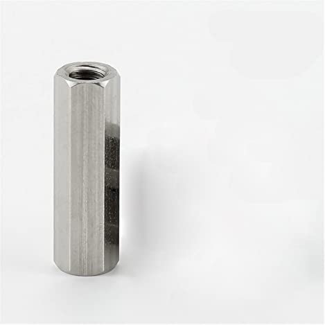 Verbindungsmutter, Sechskantmutter, Verbindungsmutter 1/2/5 Stück M5 M6 M8 M10 M12 A2-70 304 Sechskant-Verlängerungsstange aus Edelstahl, lange Verbindungsmutter, Mutter, röhrenförmiger Gewindeschaft