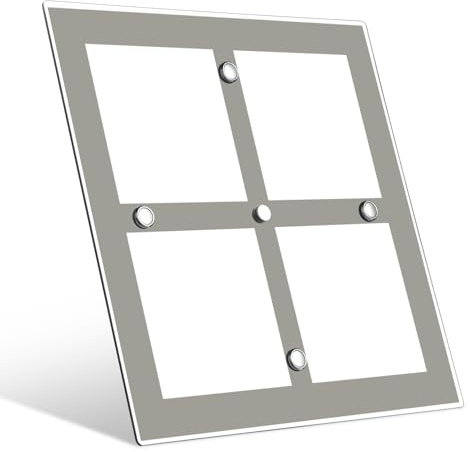 camperxlite 8.46″ x 8.46″ LED Ceiling Light 12V Campervan, Dimmable 12V RV LED Interior Lighting, Aluminium + Acrylic Night Interior Panel Lamp for Camper Truck Van Caravan Boat LKW 3000K