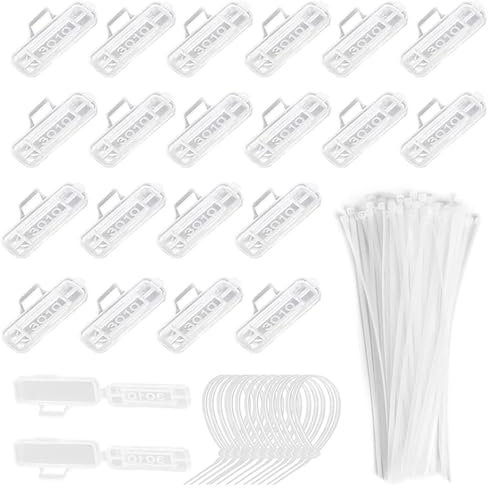 JINJUMEI 100 Stück Kabeletiketten Erkennungsbox mit 100 pcs Kabelbinder Wasserdicht Staubdicht Transparent Kabeletiketten zum Beschriften für Drähte Spezifikationen-3010 Kann 30 * 9mm Papier