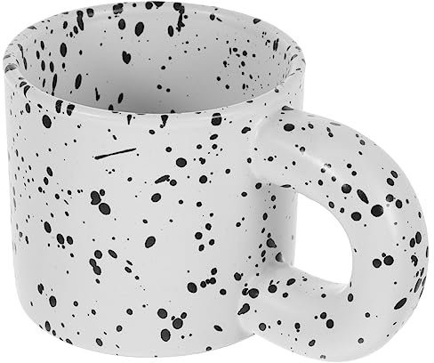 HOLIDYOYO Boccale Maculato Riutilizzabile Caffè Espresso Tazza Da Caffè Gigante Caffè Americano Porcellana Tazza Da Caffè Intelligente Bicchiere D'acqua Per La Colazione Tazze Ceramica