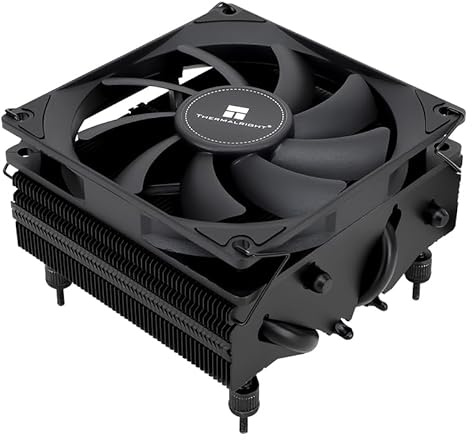 TR-Thermalright AXP90 X53 Black CPU-Kühler-53mm Höhe, leiser 92mm Low Profile Lüfter-2700U/min, für AM4/AM5,Intel LGA1851/1700/115x/1200,Niedriges Profil ITX PC Kühler-Schwarz
