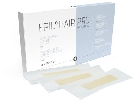 Confezione da 12 strisce di cera a freddo Sibel Face