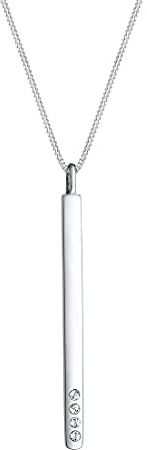 Elli halsband Y-halsband kristaller 925 sterlingsilver, Sterlingsilver, Kristall