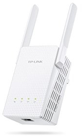 TP-LINK RE210 AC 750Mbps - Extensor de red WiFi, Repetidor, 750 Mbps, 2 antenas, puertos LAN, WPS, Blanco