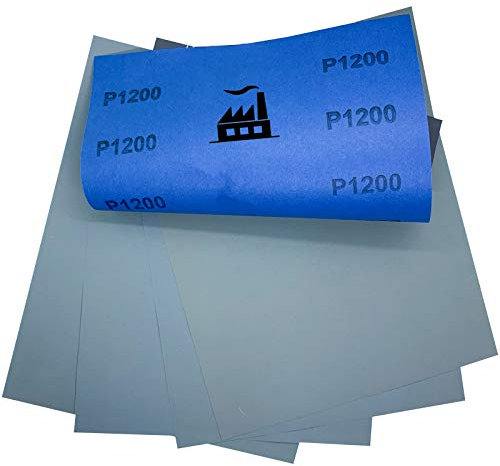 Dipoxy P1200 - Papel de lija resistente al agua (25 unidades, 230 x 280 mm)