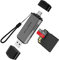 SD Kartenleser, WALNEW USB 3.0 & USB-C SD/microSD/TF Card Reader,Kartenlesegerät Adapter für Mac,MacBook,iPhone 15 Pro/Max,iPad Air,Samsung Galaxy S23 Tab S9,UHS-I Karten SDHC/SDXC/Micro SD/MicroSDHC