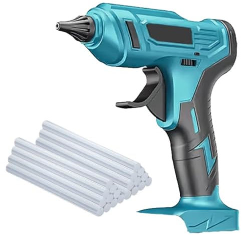 Hot Glue Gun Cordless Compatible with Makita 18V Battery, Powered Full Size 11mm Sticks, hot Glue Gun Ideal Tool for DIY, Such as Wood Crafts, Arts, Home Repairing, Making Gifts (Body only)