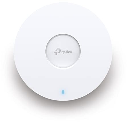 TP-Link AXE11000 Ceiling Mount Quad-Band Wi-Fi 6E Access Point, 10GE Wired Performance, PoE++ Support (802.3bt), Connectivity up to 2000 Clients, WPA3, Ideal for High-Density Environments(EAP690E HD)