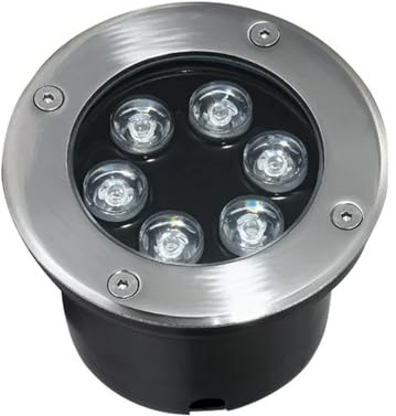 VSHENG Jardín LED Luz Subterránea Al Aire Libre Foco Empotrable De Suelo AC85-265V IP66 Impermeable Lámpara Empotrable En El Suelo para Patio, Camino, Escalón, Cubierta Lámpara De Paisaje (Color : Wh