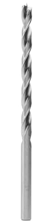 ENT 50450 Träborrborr Ø 10 mm, extra lång 200 mm, Snabbstål, med mittpunkt och förklippare, D 10 x NL 135 x GL 200 mm, Cylindrisk axel