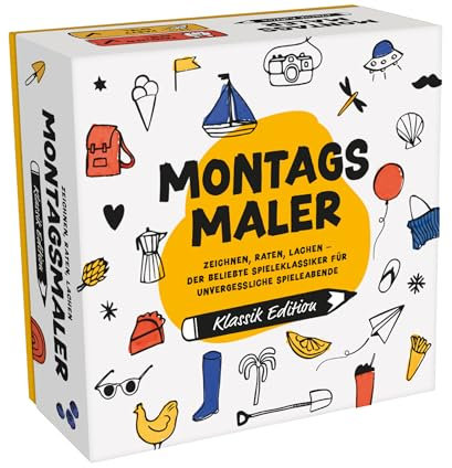 MONTAGSMALER - Lustiges Zeichenspiel - Das beliebte Familienspiel und Gesellschaftsspiel ab 8 Jahre - Kreatives Gemeinschaftsspiel und Spiel für Familie und Freunde