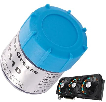 Pasta Termica CPU - Grasso Termico conduttivo ad Alte Prestazioni | Composto Termico a Base di silicio per refrigeratori CPU e GPU, dissipazione del Calore per Computer, Computer
