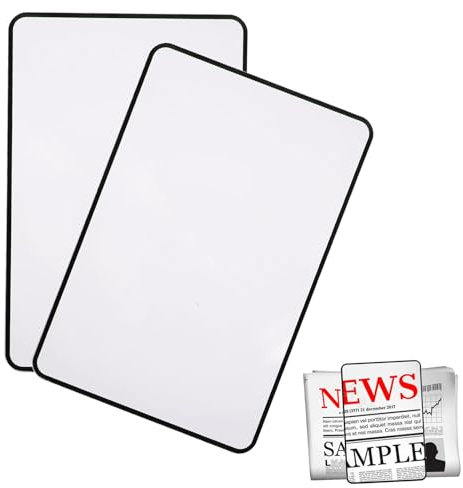 2 Stücke Vergrößerungsglas für Ganze, Lupe 3X Leselupen, 3X Vollseiten Lese Lupe, A4 Vollseite Leselupe, Vergrößerungsglas Linse Blatt, Vergrößerung Blatt Set, für Senioren und Bücher, zum Lesen