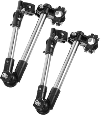Sosoport 2pcs Bike Umbrella Holder Sturdy Mount Stand for Bicycles Wheelchairs and Electric Bikes Easy Installation with Strong Stainless Steel Support