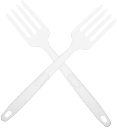 ULTECHNOVO 2 Piezas Tenedor de Silicona Reutilizable Cocción y Servicio de Pasta de Utensilio Flexible y Resistente Calor y Uso Diario
